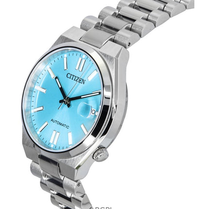 Orologio da uomo Citizen Tsuyosa in acciaio inossidabile con quadrante blu chiaro automatico NJ0200-50L