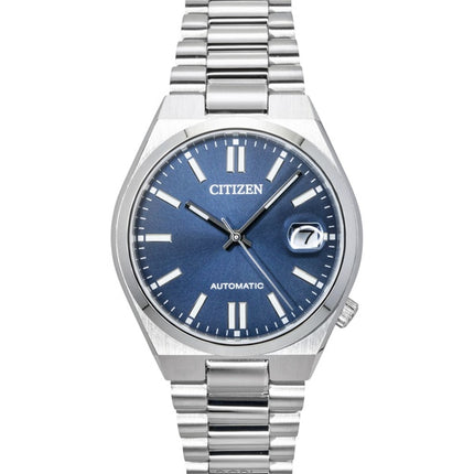 Orologio da uomo Citizen Tsuyosa in acciaio inossidabile con quadrante blu automatico NJ0200-50M