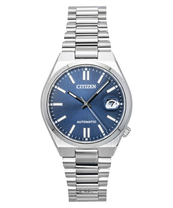 Orologio da uomo Citizen Tsuyosa in acciaio inossidabile con quadrante blu automatico NJ0200-50M