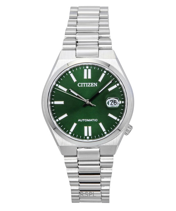 Orologio unisex Citizen Tsuyosa in acciaio inossidabile con quadrante verde automatico NJ0200-50X