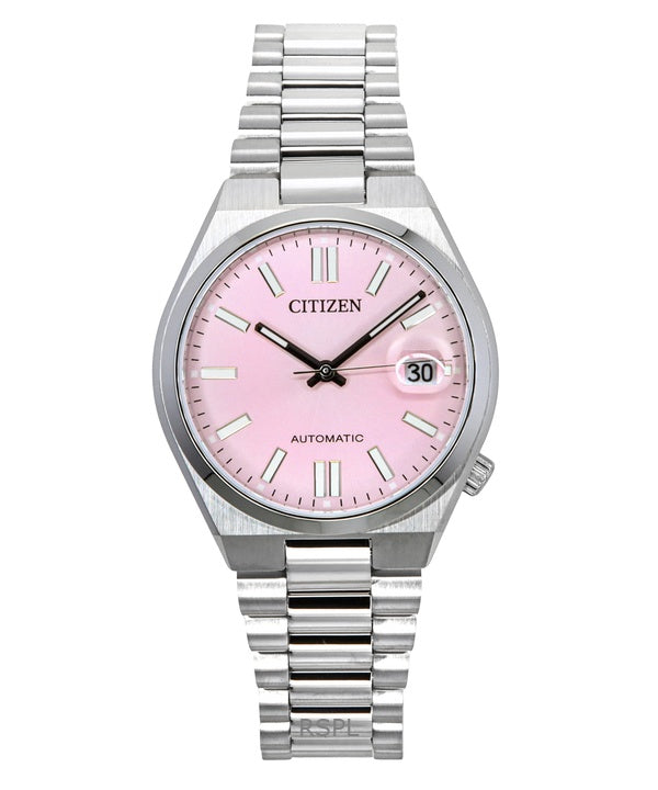 Orologio da donna Citizen Tsuyosa in acciaio inossidabile con quadrante rosa automatico NJ0200-50Z
