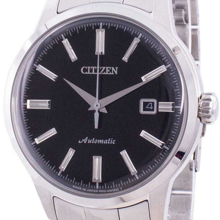 Orologio da uomo Citizen con quadrante nero automatico realizzato in Giappone NK0000-95E