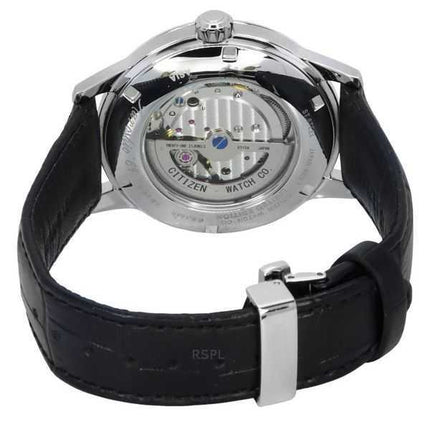 Orologio da uomo Citizen Kuroshio 64 Series Limited Edition con cinturino in pelle e quadrante color crema automatico NK0001-17X