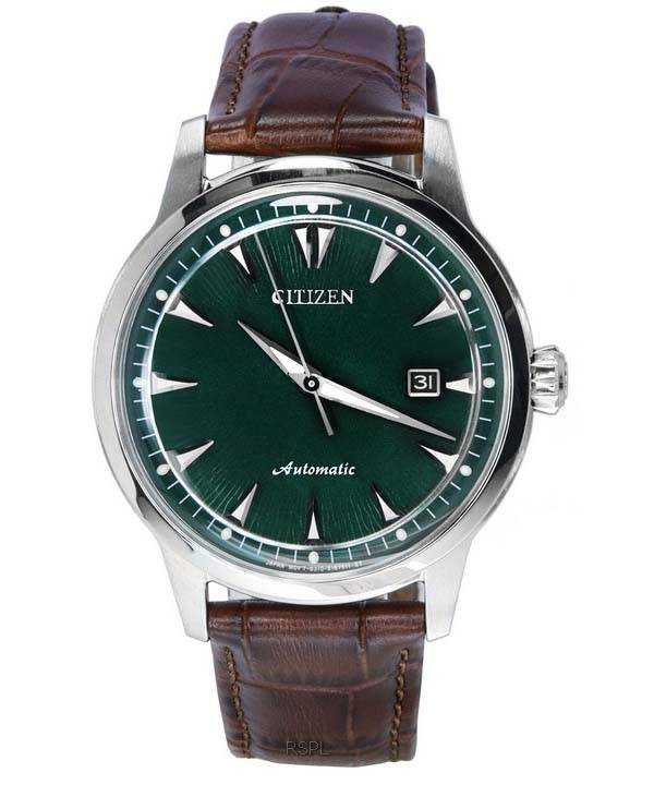 Orologio da uomo Citizen Kuroshio 64 Series Limited Edition in acciaio inossidabile con quadrante verde automatico NK0001-25X