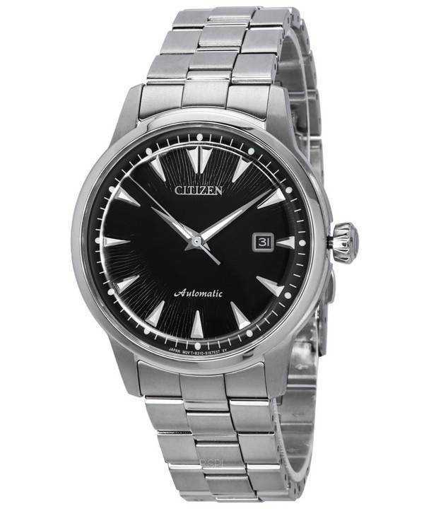 Orologio da uomo Citizen Kuroshio 64 Series Limited Edition in acciaio inossidabile con quadrante nero automatico NK0001-84E