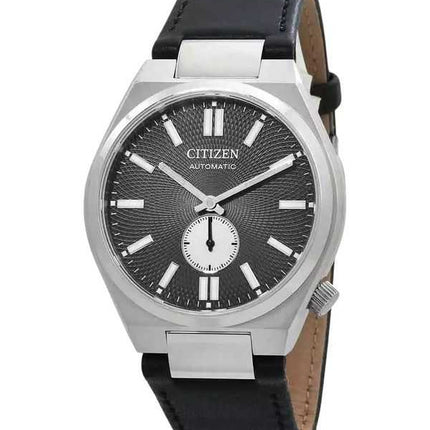Orologio da uomo Citizen Tsuyosa Small Second con cinturino in pelle e quadrante grigio automatico NK5010-01H