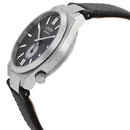 Orologio da uomo Citizen Tsuyosa Small Second con cinturino in pelle e quadrante grigio automatico NK5010-01H