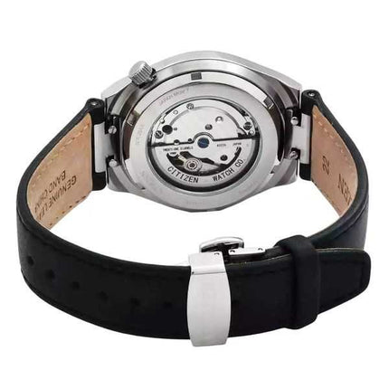 Orologio da uomo Citizen Tsuyosa Small Second con cinturino in pelle e quadrante grigio automatico NK5010-01H