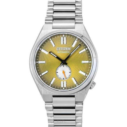 Orologio da uomo Citizen Tsuyosa Small Second in acciaio inossidabile con quadrante verde testurizzato automatico NK5010-51X
