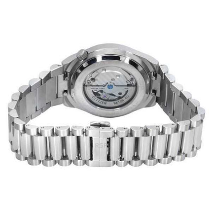 Orologio da uomo Citizen Tsuyosa Small Second in acciaio inossidabile con quadrante verde testurizzato automatico NK5010-51X