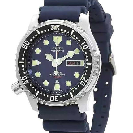 Orologio da uomo Citizen Promaster con cinturino in gomma e quadrante blu, automatico, subacqueo NY0040-17L 200M