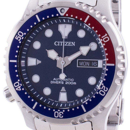 Orologio da uomo automatico Citizen Promaster Diver con quadrante blu NY0086-83L 200M