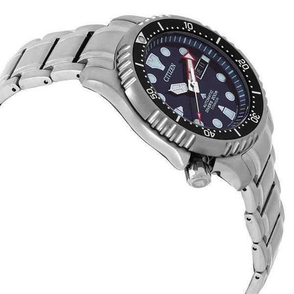 Orologio da uomo Citizen Promaster Marine Titanium Bracciale quadrante blu automatico Diver NY0100-50M 200M