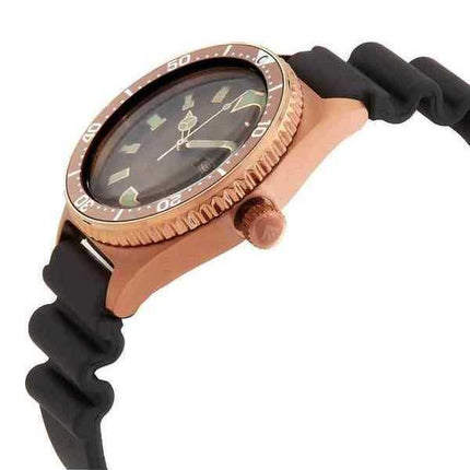 Orologio da uomo Citizen Promaster Marine cinturino in poliestere quadrante marrone automatico Diver NY0125-08W 200M