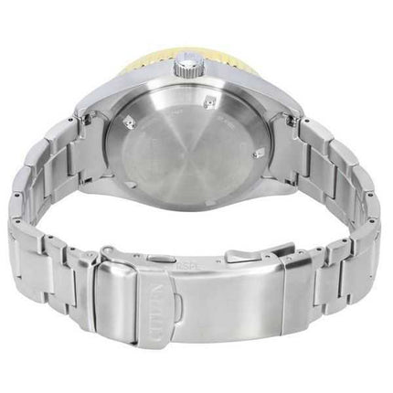 Orologio da uomo Citizen Promaster Marine in acciaio inossidabile quadrante nero automatico Diver NY0125-83E 200M