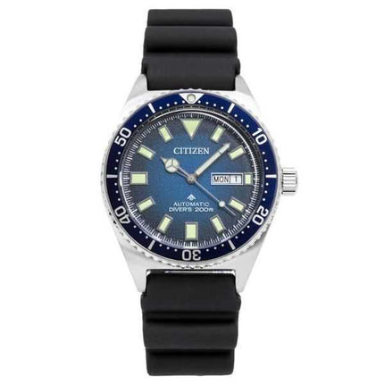 Orologio da uomo Citizen Promaster con cinturino in gomma e quadrante blu, automatico, subacqueo NY0129-07L 200M
