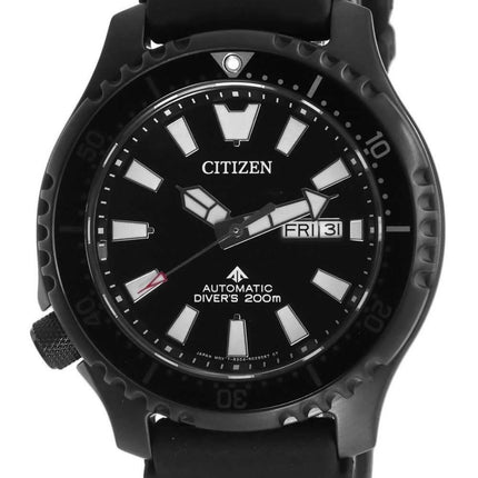 Orologio da uomo Citizen Promaster Fugu in edizione limitata con quadrante nero automatico NY0139-11E 200M da uomo