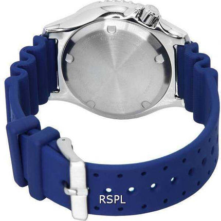 Orologio da uomo Citizen Promaster cinturino in silicone quadrante blu automatico subacqueo NY0141-10L 200M