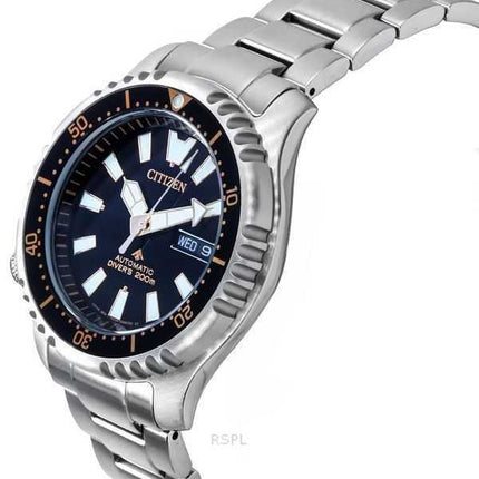 Orologio da uomo Citizen Promaster Marine Limited Edition quadrante nero automatico subacqueo NY0160-66E 200M con cinturino extr