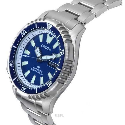 Orologio da uomo Citizen Promaster Marine Limited Edition quadrante blu automatico subacqueo NY0161-63L 200M con cinturino extra