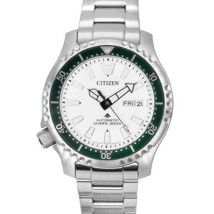 Orologio da uomo Citizen Promaster Marine Limited Edition quadrante bianco automatico subacqueo NY0168-64A 200M con cinturino ex
