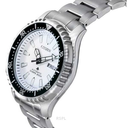 Orologio da uomo Citizen Promaster Marine Limited Edition quadrante bianco automatico subacqueo NY0168-64A 200M con cinturino ex