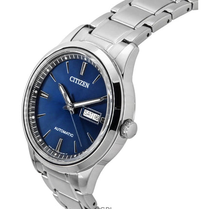Orologio da uomo Citizen in acciaio inossidabile con quadrante blu automatico NY4058-79L