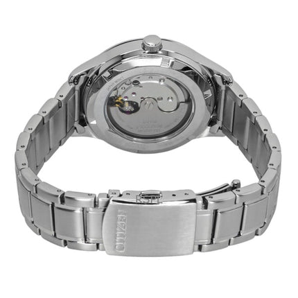 Orologio da uomo Citizen in acciaio inossidabile con quadrante blu automatico NY4058-79L