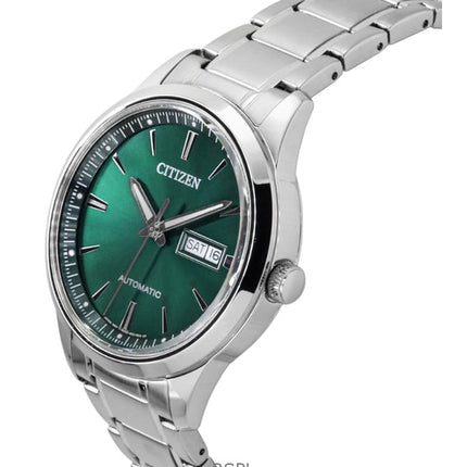 Orologio da uomo Citizen in acciaio inossidabile con quadrante verde automatico NY4058-79X