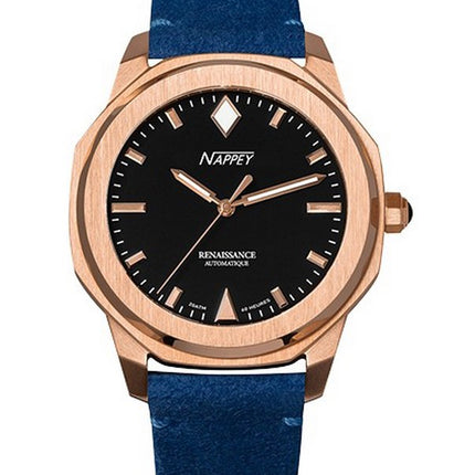 Orologio Nappey Renaissance in oro rosa e bianco automatico NY41-BD2M-3B4A 200M unisex