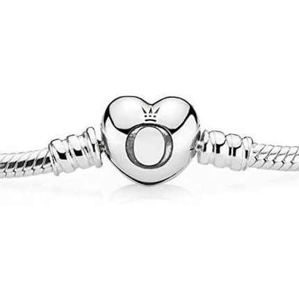 Pandora Moments Bracciale a catena a serpente con chiusura a cuore 590719-21 per donna