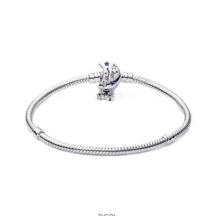 Bracciale Pandora Moments Sparkling Moon con zirconi cubici blu e bianchi P-592819C01-18 da donna