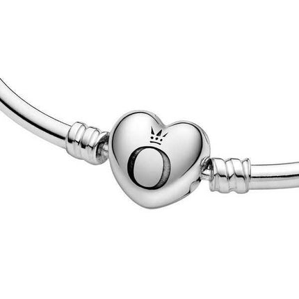 Bracciale rigido Pandora Moments Heart Clasp 596268-17 per donna