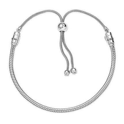 Pandora Moments Braccialetto scorrevole a catena a serpente 599652C01-2 per donna