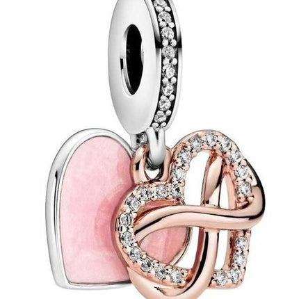 Pandora Charm pendente a forma di cuore infinito scintillante con zirconia cubica trasparente 788878C01 per donna