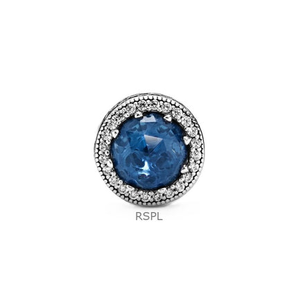 Charm Pandora Radiant Hearts con cristallo blu e zirconia cubica trasparente P-791725NMB per donna