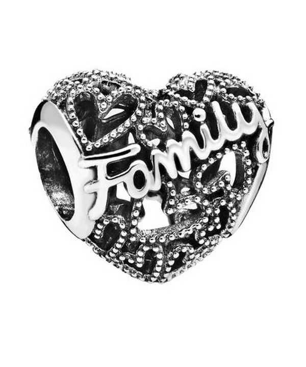 Pandora Family Cuore Sterling Silver Charm 798571C00 per le donne
