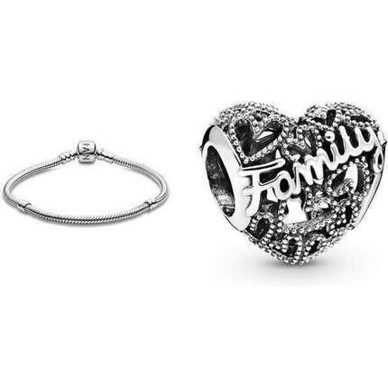Pandora Family Cuore Sterling Silver Charm 798571C00 per le donne