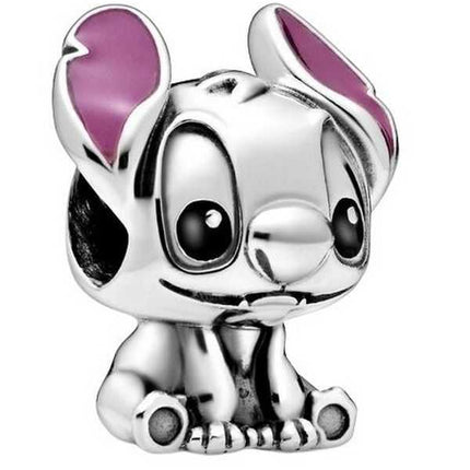 Pandora Disney Lilo e Stitch Charm in argento con smalto nero e viola 798844C01 per donna