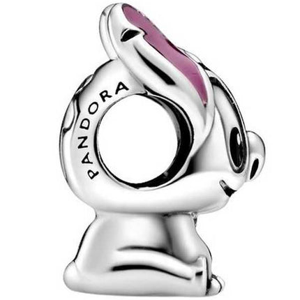 Pandora Disney Lilo e Stitch Charm in argento con smalto nero e viola 798844C01 per donna