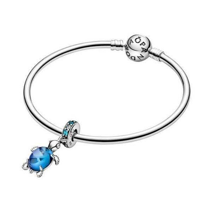 Pandora Murano Glass Sea Turtle Charm pendente 798939C01 per donna