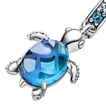 Pandora Murano Glass Sea Turtle Charm pendente 798939C01 per donna