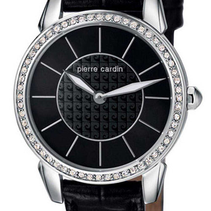 Orologio da donna Pierre Cardin Petit Soleil con quadrante nero al quarzo PC106082F02 100M