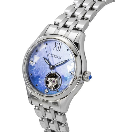 Orologio da donna Citizen in edizione limitata in acciaio inossidabile con quadrante blu chiaro e quadrante automatico PR1040-88N