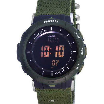Orologio da uomo Casio Protrek quadrante nero digitale solare PRG-30B-3 PRG30B-3 100M