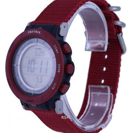 Orologio da uomo Casio Pro Trek quadrante nero digitale a energia solare PRG-30B-4 PRG30B-4 200M