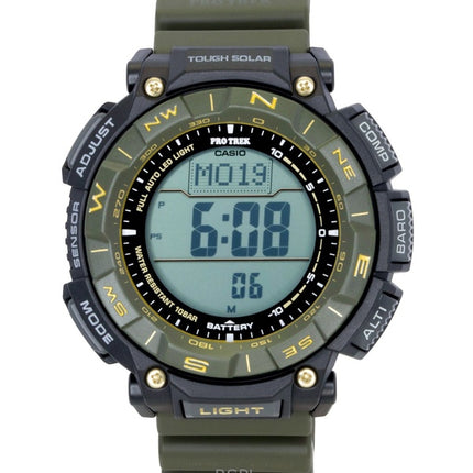 Orologio da uomo Casio Pro Trek Digital Bio-Based Resin Strap Solar PRG-340ANS-3 100M