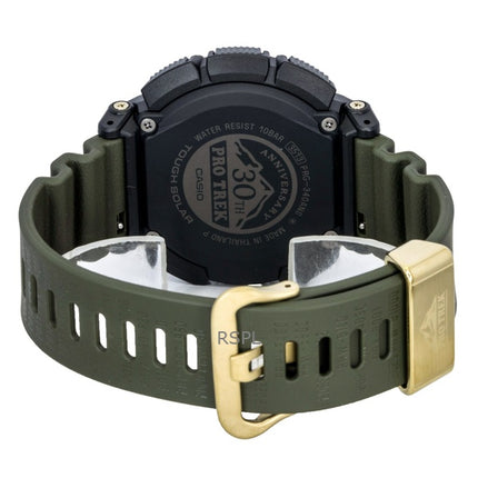 Orologio da uomo Casio Pro Trek Digital Bio-Based Resin Strap Solar PRG-340ANS-3 100M