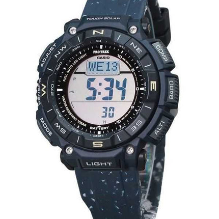 Casio ProTrek Climber Line Orologio da uomo digitale con cinturino in silicone blu Tough Solar PRG-340SC-2 100M