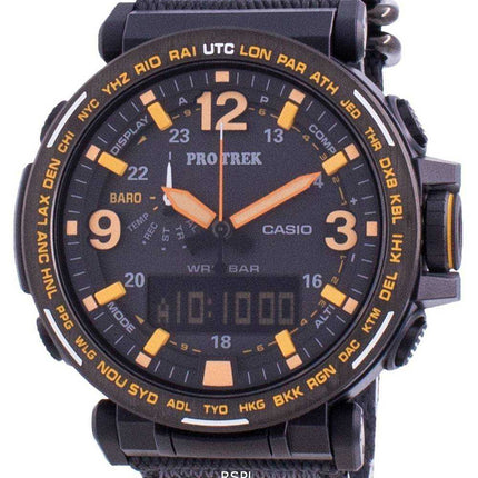 Orologio da uomo Casio Protrek World Time Quartz PRG-600YB-1 PRG600YB-1 100M